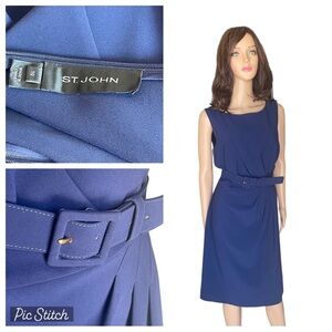 St. John blue dress size 10